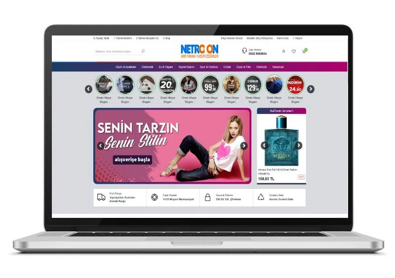 Gelişmiş e-ticaret scripti